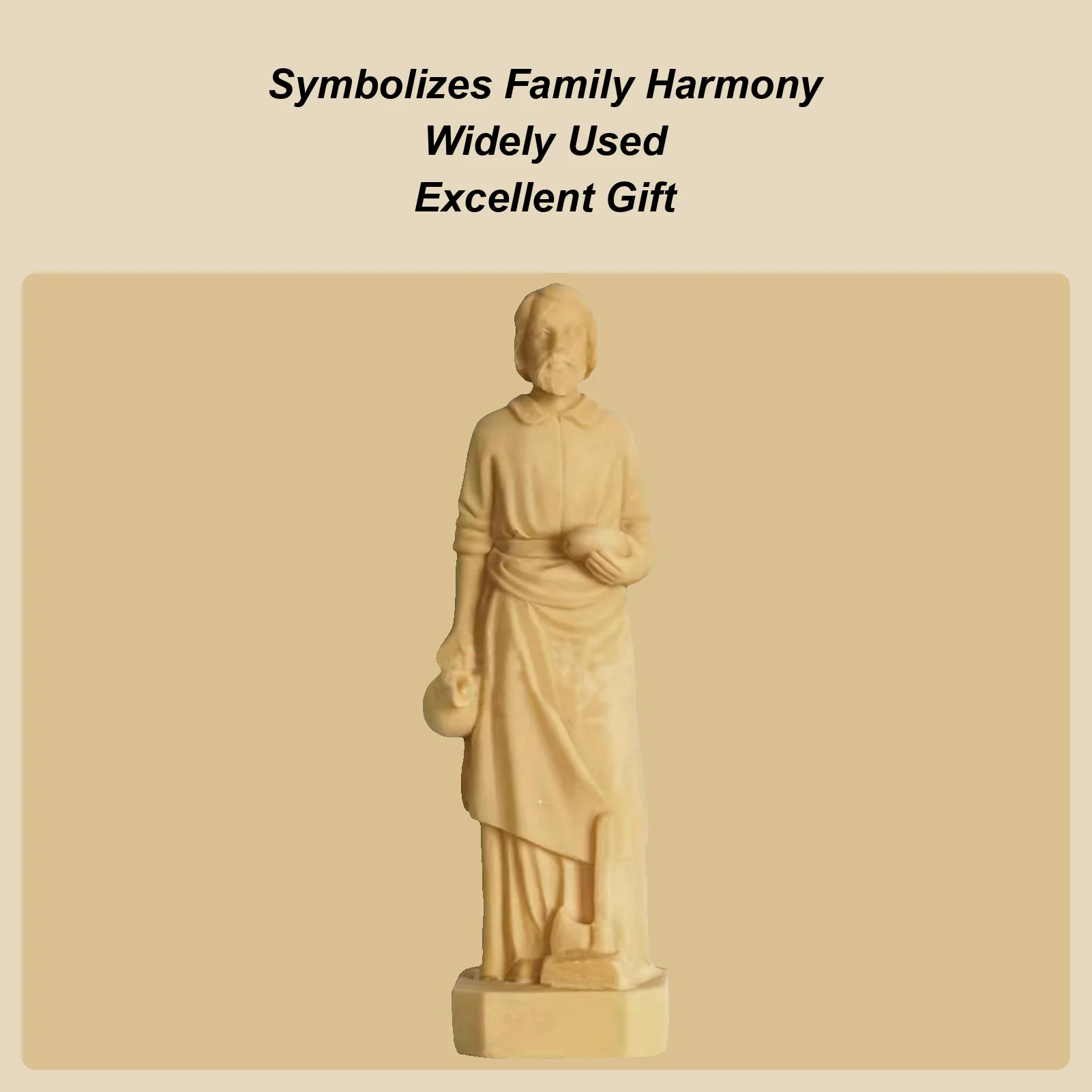 Estatua de San José para la venta de casa, estatuilla pintada a mano, adorno artesanal, estatua, figura de resina, estatuilla para sala de estar y hogar