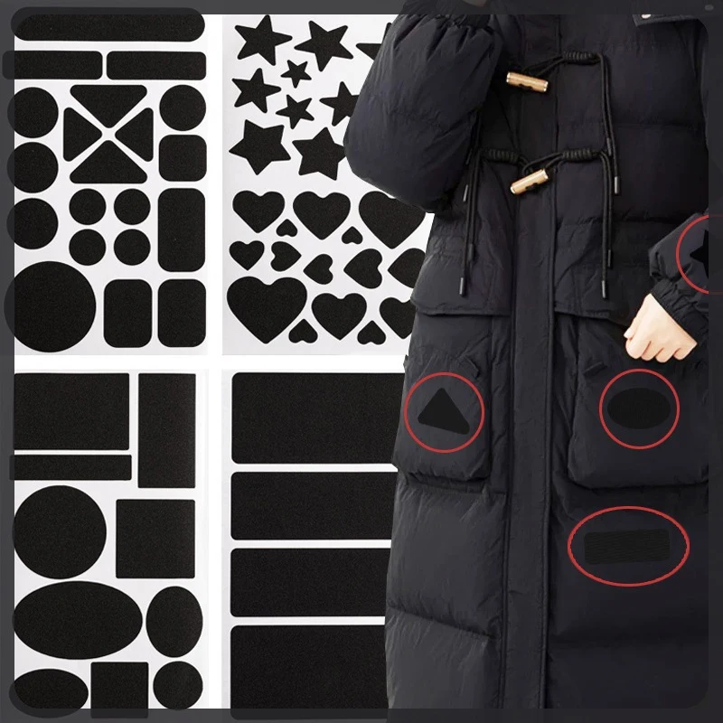 

Universal Black Self-Adhesive Fabric Repair Patch (2-Piece) – No-Cut Instant Fix For Down Jackets & Coats