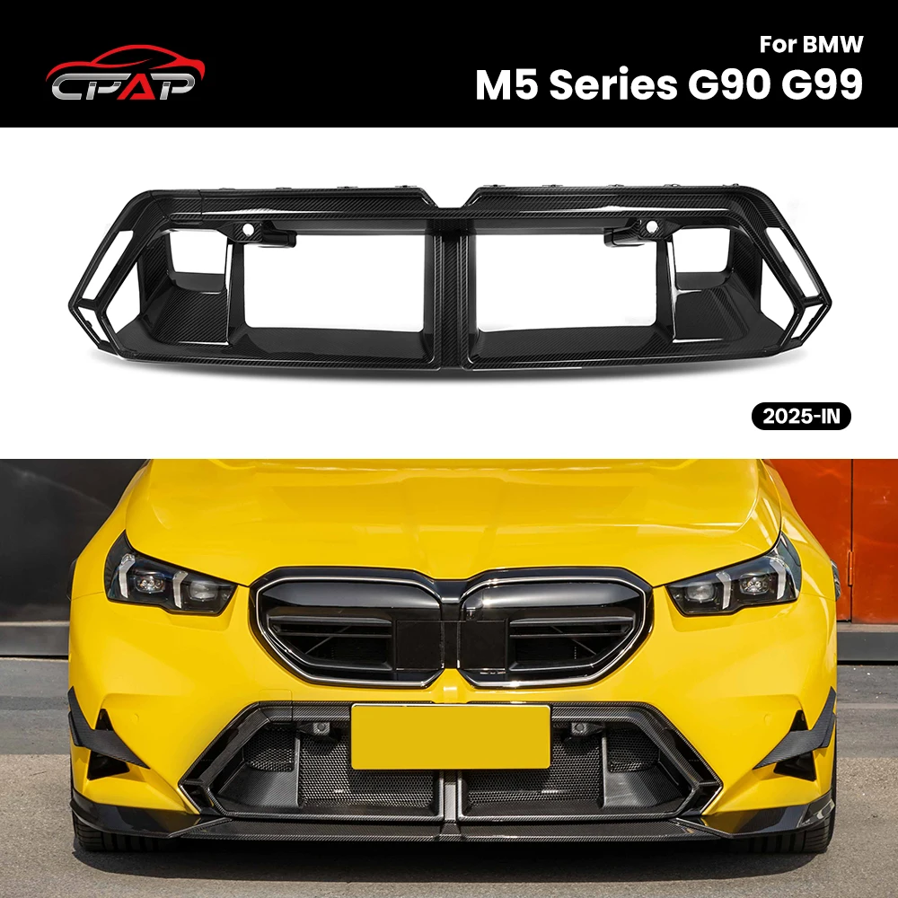 

Real Dry Carbon Fiber Front Bumper Center Trim For BMW M5 Series G90 G99 OEM Style 2025-IN