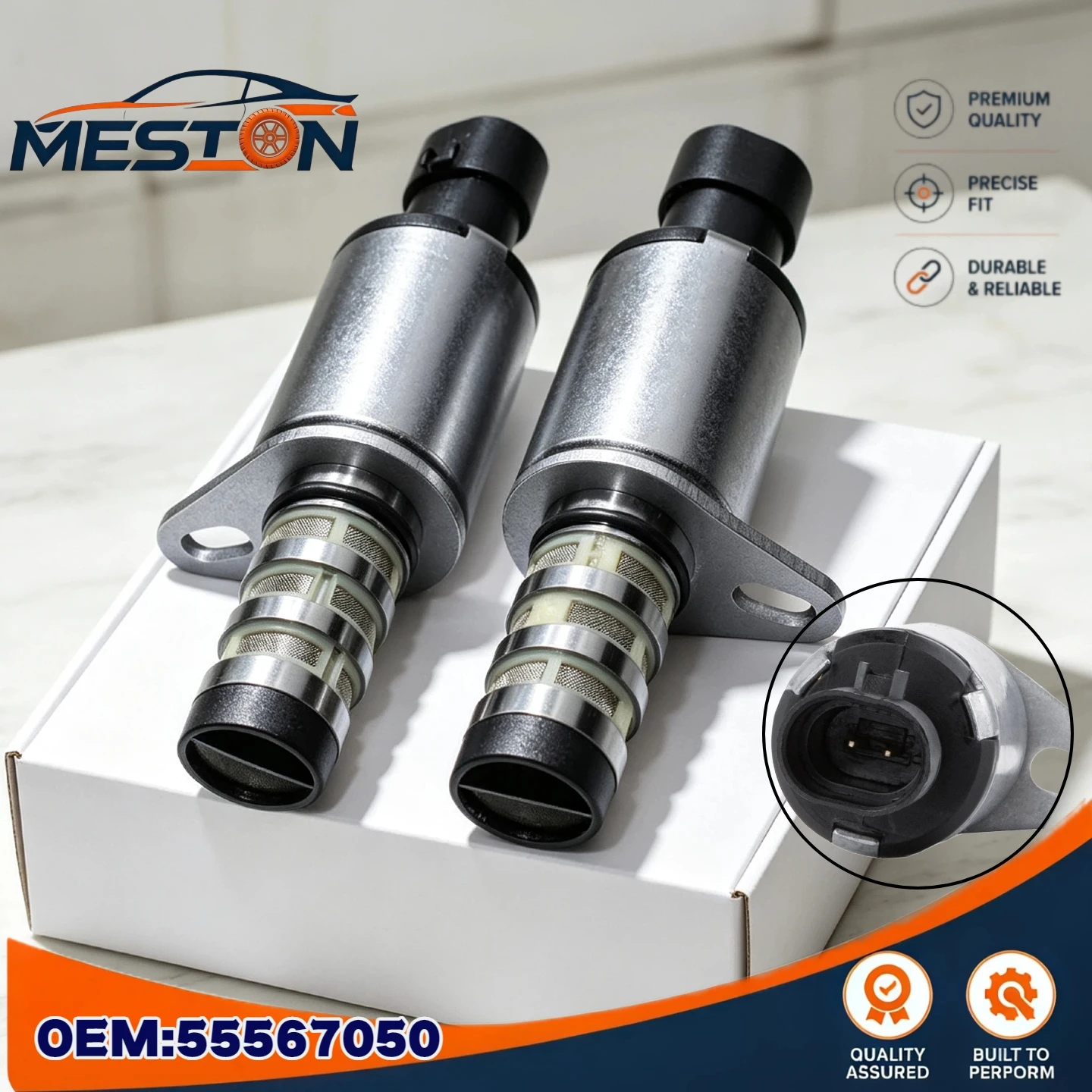 2PCS Camshaft Position Solenoid Valve for Chevrolet, Vauxhall OEM55567050 Fits For  Aveo/Cruze/Sonic