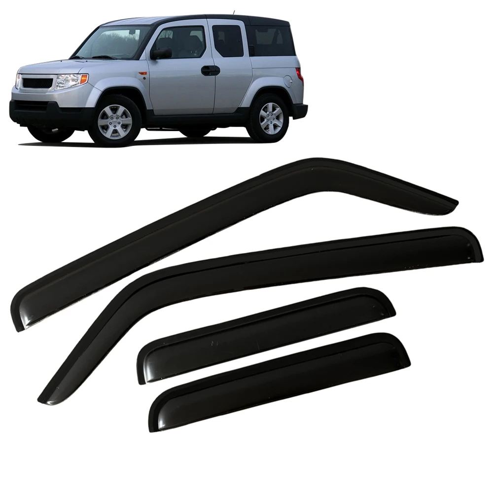 

Window Visor for Honda Element 2003 2004 2005 2006 2007 2008 2009 2010 2011 Wind Deflectors Rain Guards Door Visor Vent Shades