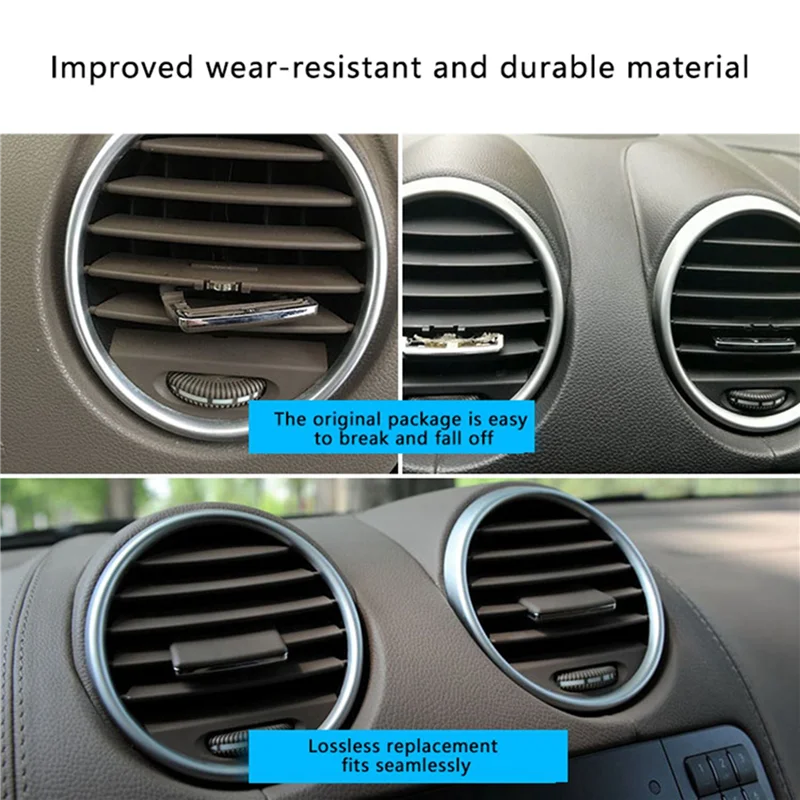 1 ชิ้น A/C เครื่องปรับอากาศ Vent Paddle Outlet คลิป Tab ชุดซ่อมสําหรับ Mercedes for Benz W164 X164 ML GL พลาสติก