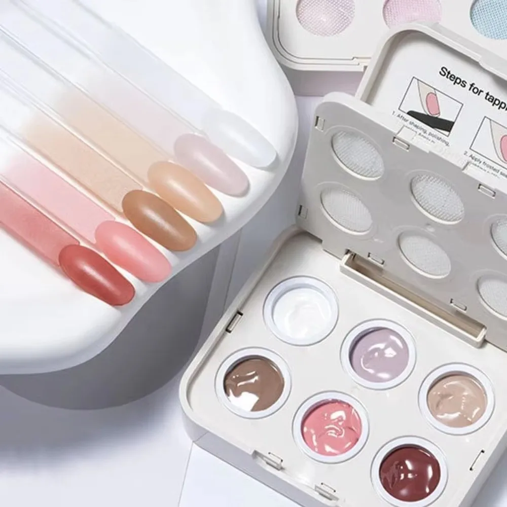 6 Colors Cushion Nail Gel UV LED Curable Multi-function Patting Nail Polish Blending Effect No Wipe Ombre Gel Polish