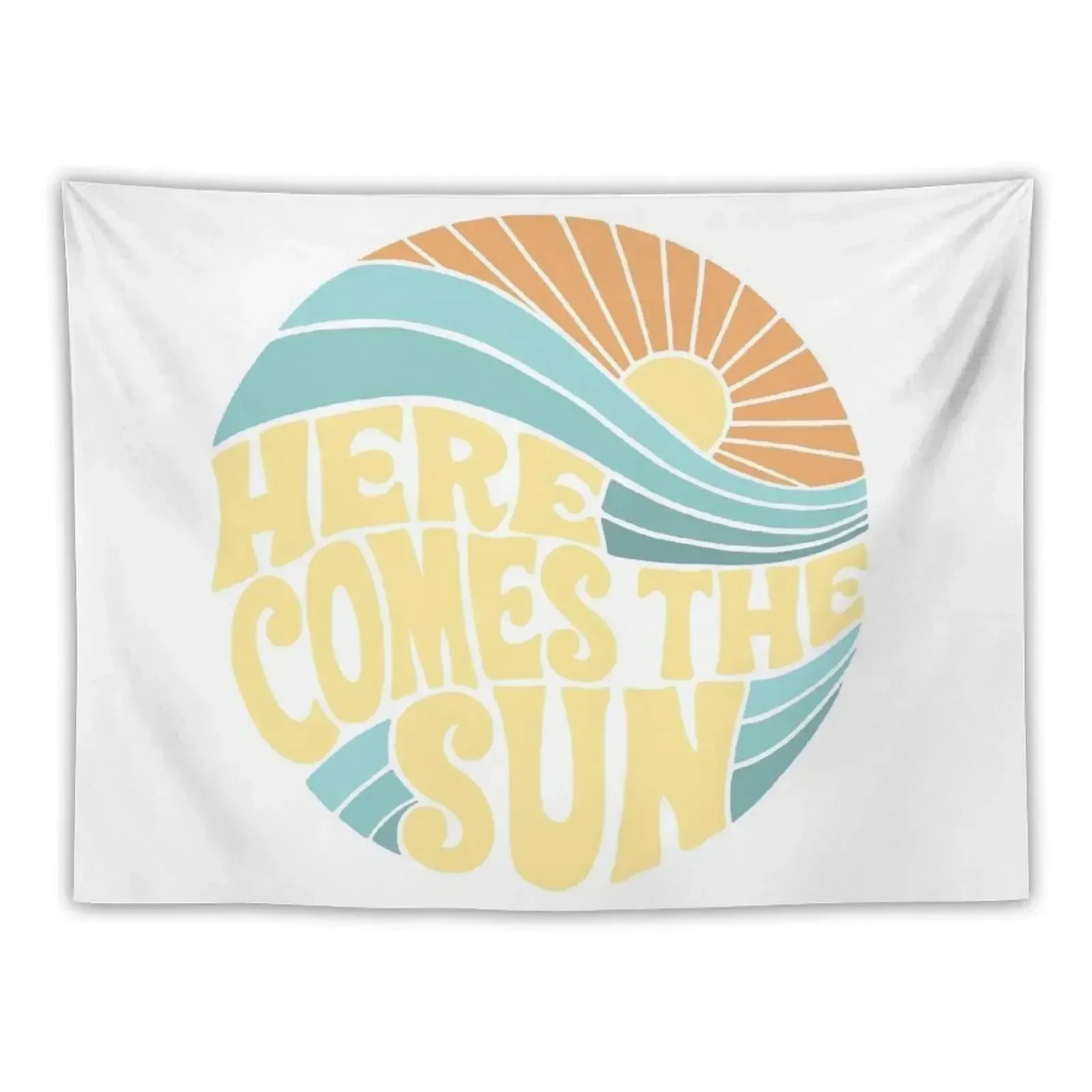 

Groovy Here Comes the Sun Tapestry Wallpaper Wall Hanging Tapestry