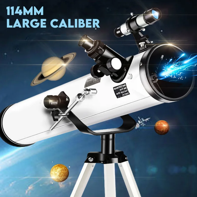 875 Times Zoom Telescope 114mm Large Caliber Upgrade Eyepiece Astronomical Telescope Deep Space View Star Moon Monocular