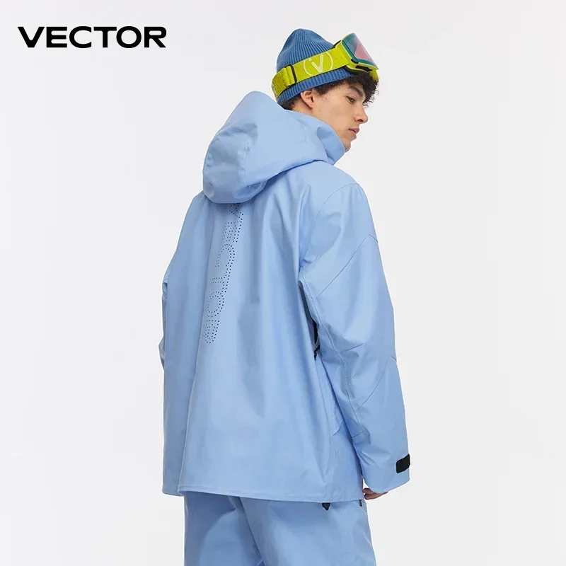 VECTOR Skibekleidung Damen Herren Kapuzenpullover Trendkleidung Verdickte Wärme- und wasserdichte Ausrüstung Skianzug Damen Snowboard