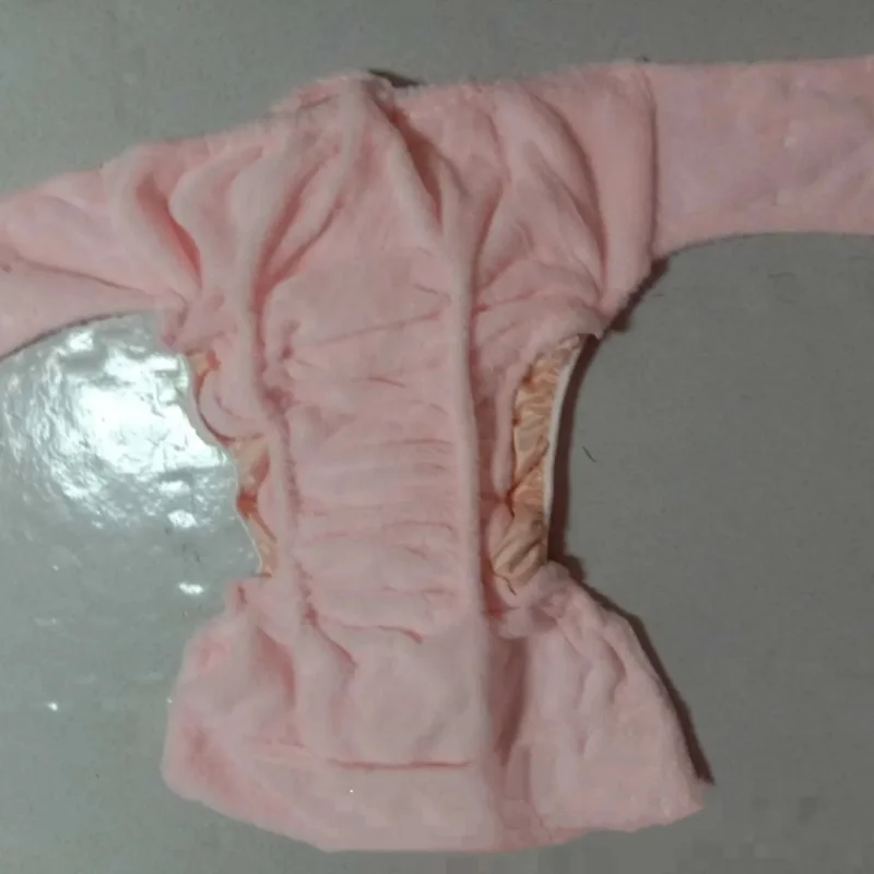 래빗 밍크 벨벳 ABDL 성인용 기저귀 팬티 부드럽고 푹신한 따뜻한 조절 가능한 스냅 버튼 팬티 기저귀 훈련용 팬츠 재사용 가능