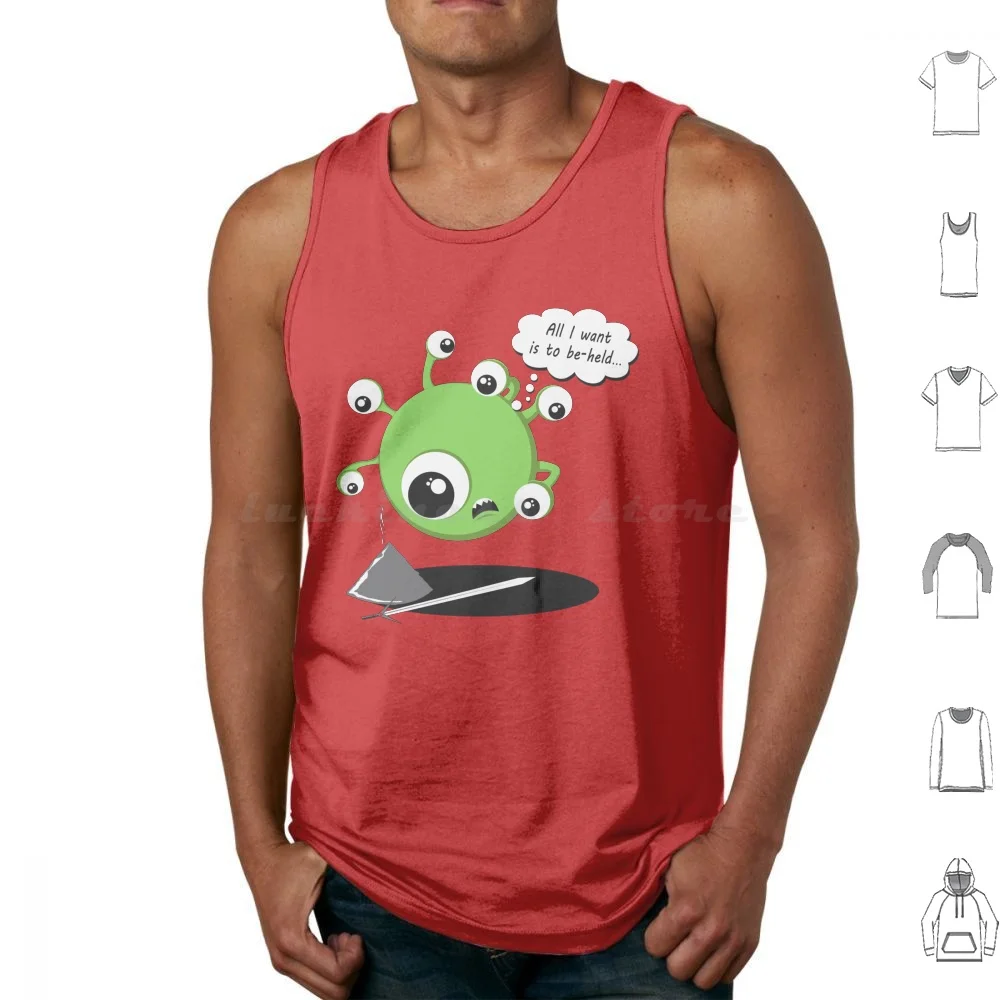 Beheld Tank Tops Print Cotton Beholder Roleplaying Humor Clever Geek Dice Twenty Sided Pathfinder Monster Eye Love