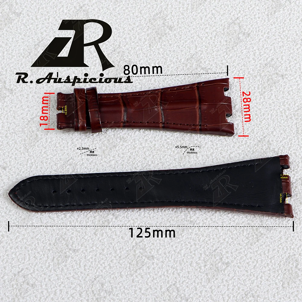 28mm Watch Strap for Audemars Piguet Royal Oak Offshore 15710 15703 26470 Genuine Leather cowhide Watchband Watch accessories