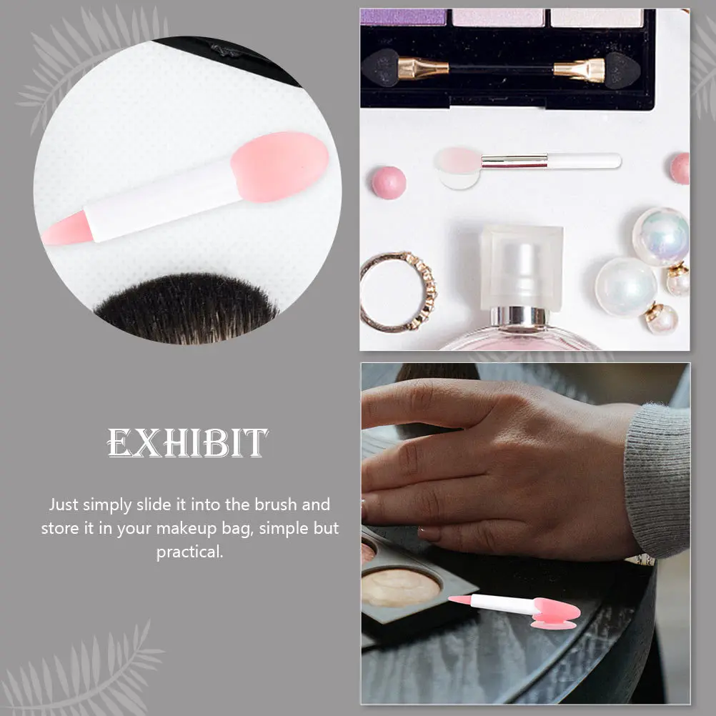 10 Pezzi Copri Pennello Labbra Anti-Smarrimento, Custodie Protettive Flessibili in Silicone per Pennelli da Viaggio, Protezioni per Pennelli Labbra