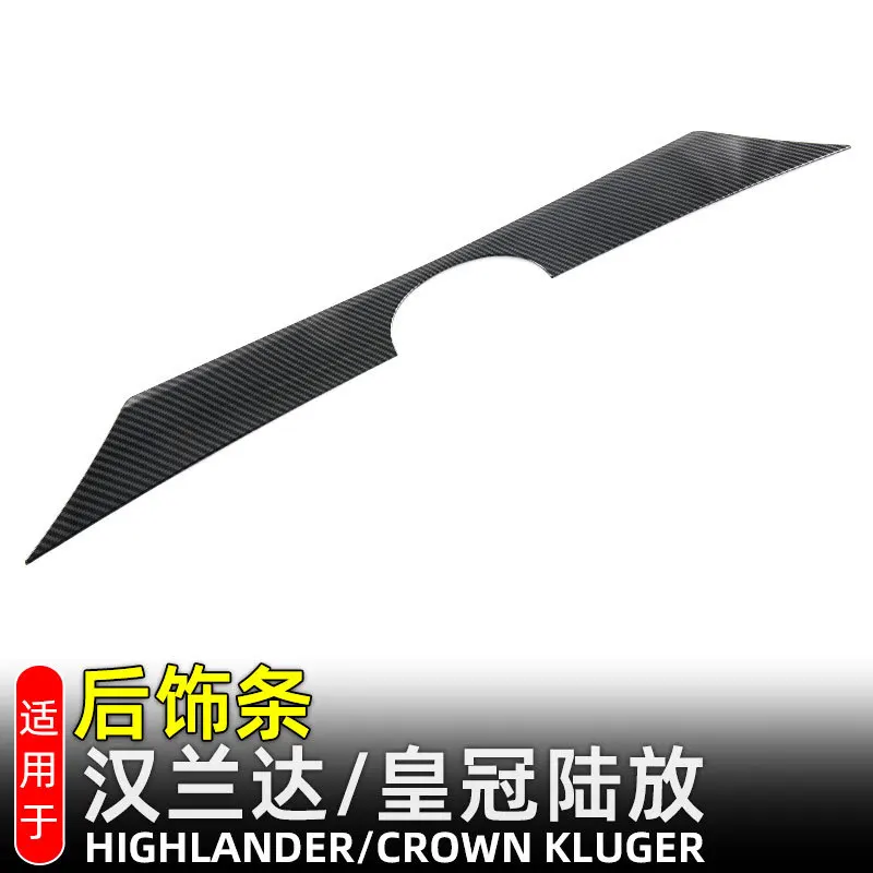 

ABS Rear Trunk Lid Cover Trim For Toyota Highlander XU70 2021 2022 Car Accessories Stickers