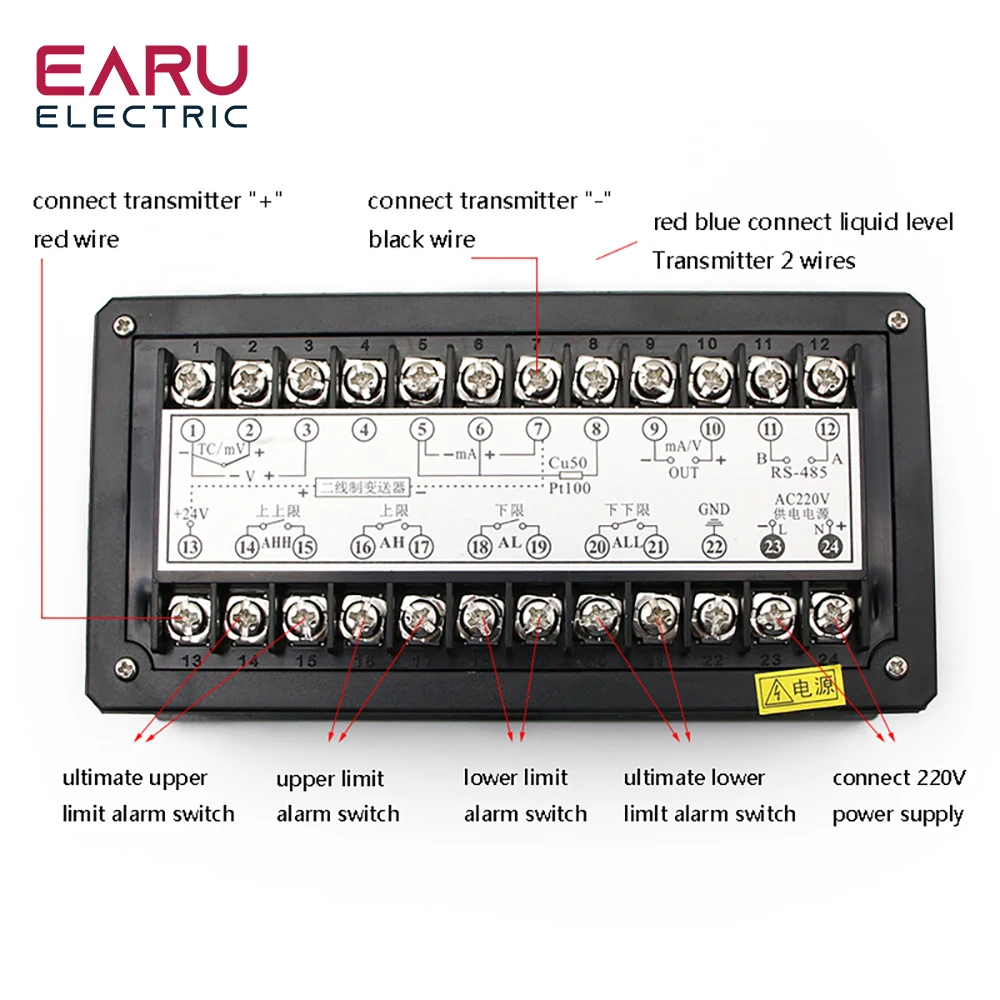 Imagem -04 - Sensor de Nível de Óleo Líquido e Água Transmissor Integral Detectar com Controlador Inteligente Interruptor Flutuador Bomba de Alarme Saída 420ma Conjunto