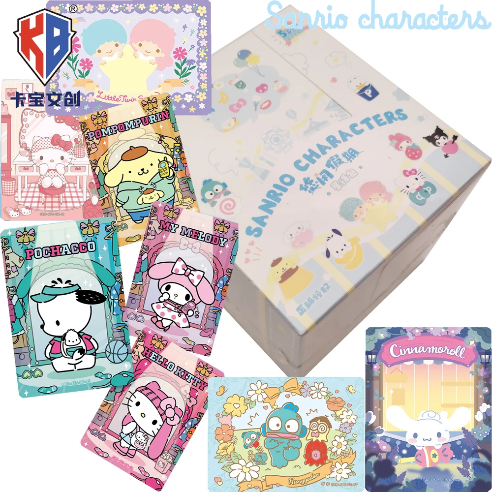 Kabao Original Sanrio Exquisite Craftsmanship Characters Collection Card Popular Celebrity Family Member Pattern Rare Cards Gift