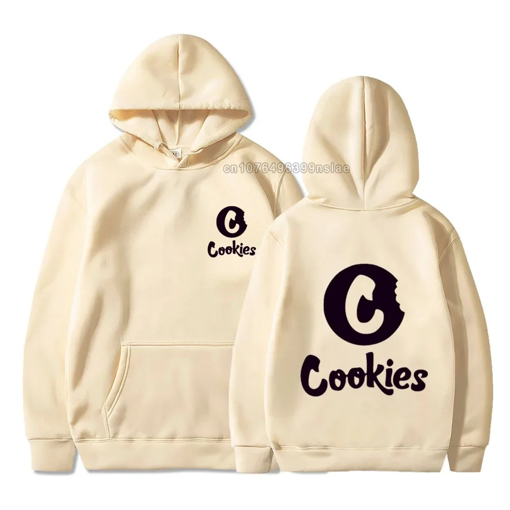 Women Hoodie Cotton Pullover Autumn Winter Cookie Print Fleece Hooded Shirt Fashion Unisex Sweatshirt High Quality Clothing