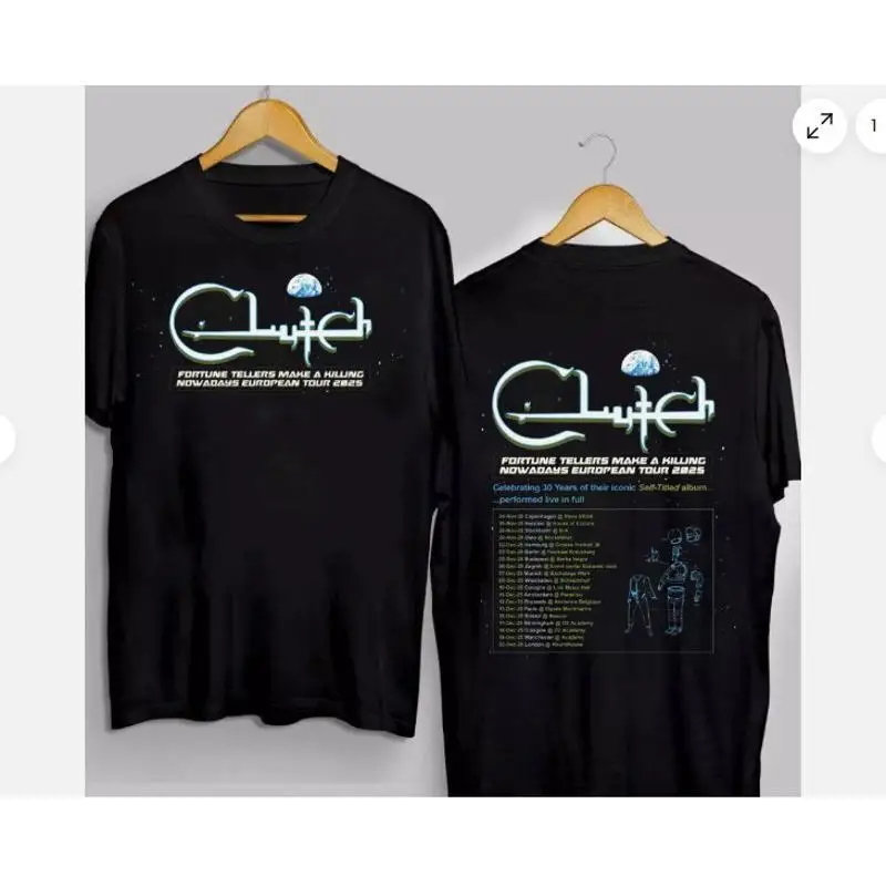 New Clutch Band Tour 2025 T Shirt 2 Sided Trending Hot Mother Day Gift