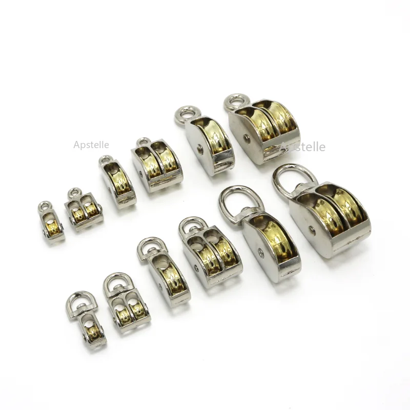 metal pulley zinc alloy fixed pulley crown block and pulley block mini single pulley DIY