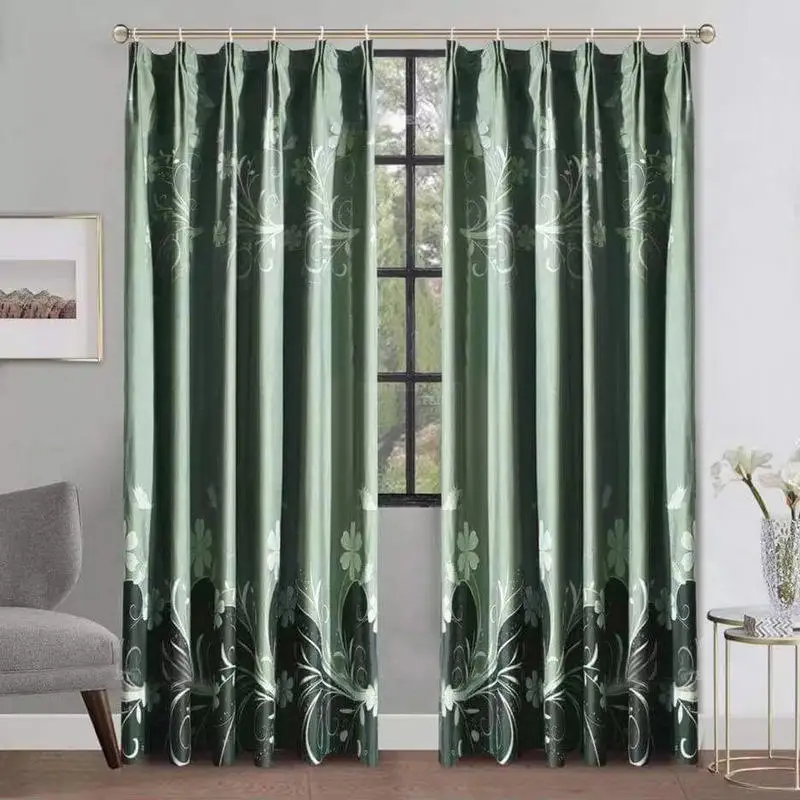 

1 шт., роскошные плотные шторы с принтом, высококачественные шторы для домашнего декора без дрели, ткань для спальни, гостиной