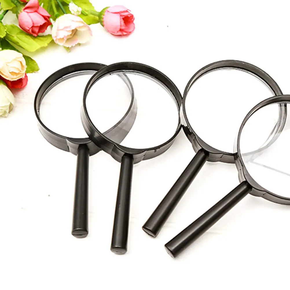 

8Pcs Handheld Magnifying Glass Portable Kids Educational Observation Tool Reading Biological Exploration School Experiment
