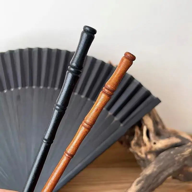Grampo de cabelo de bambu para mulheres, simples e versátil, cabeça esférica, coque, cheongsam, estilo antigo, acessórios para cabelo