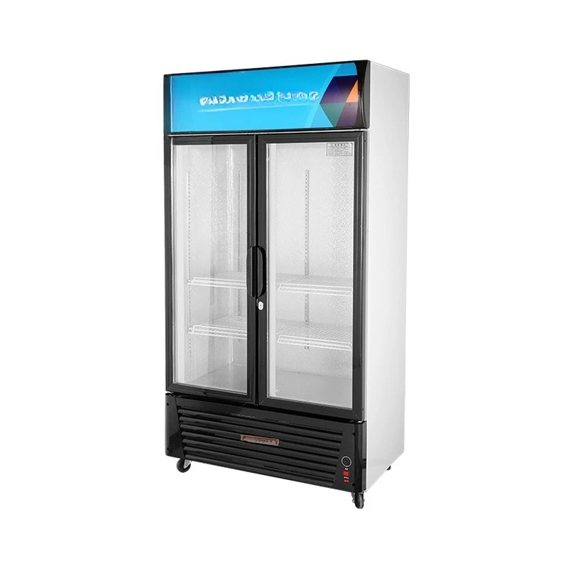 

Commercial refrigerated refrigerators, refrigerated and fresh-keeping refrigerators in stores and supermarkets, double-ope
