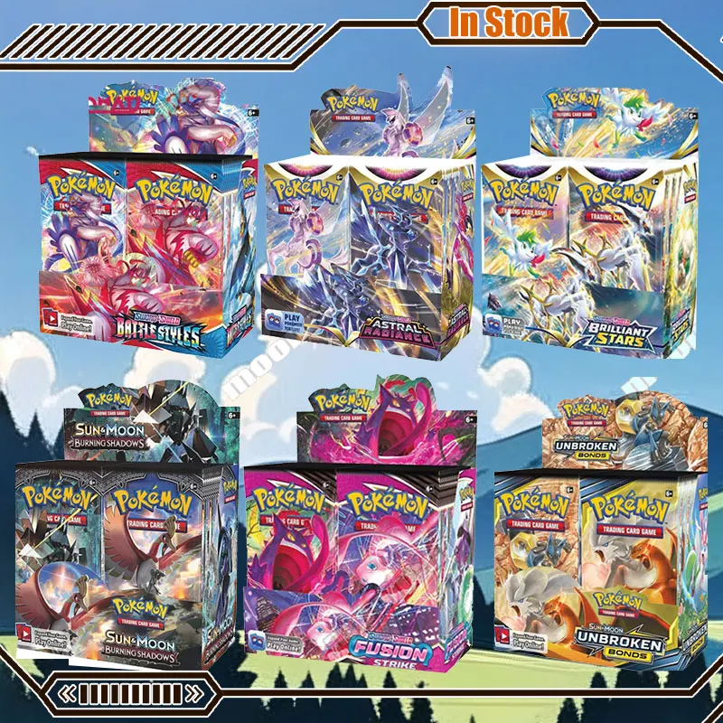 

Hot Newest 324pcs Elf Cards Sun & Moon Xy Evolutions Booster Box Collectible Tradiner Card Game Toy For Children Customiz