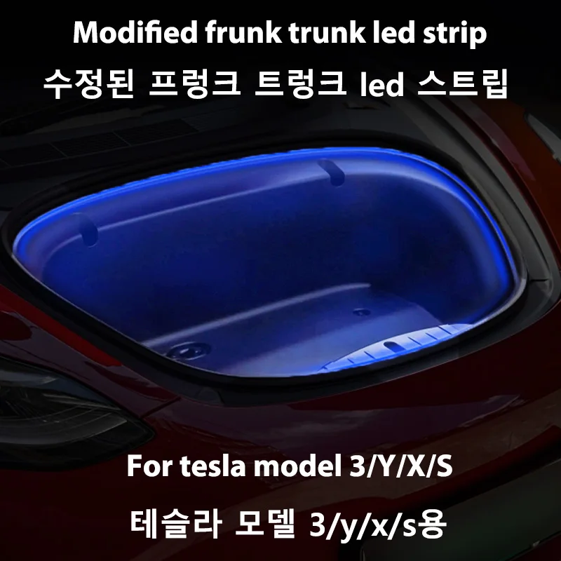 

Car Front Trunk Light Strip Easy Install Waterproof Flexible Car led Modified Lighting Neon Lamp for Tesla Model 3 Model Y S X