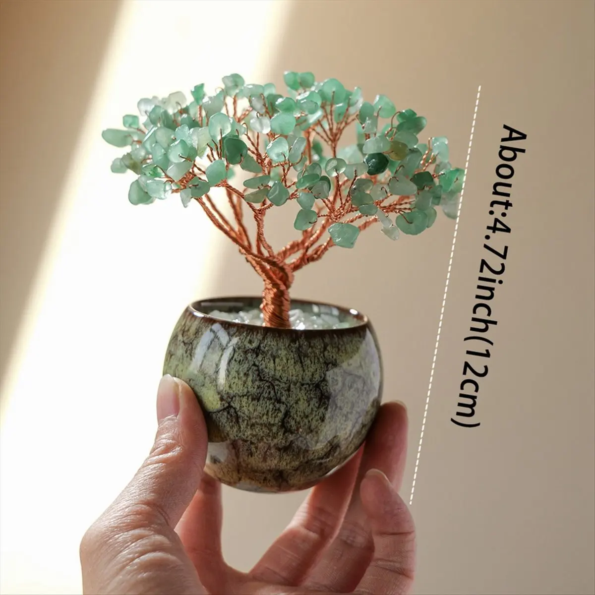 1PC Natural Crystal Citrine Quartz Tree Bowl Base Home Decor Family Friends Desk Ornament Gift A