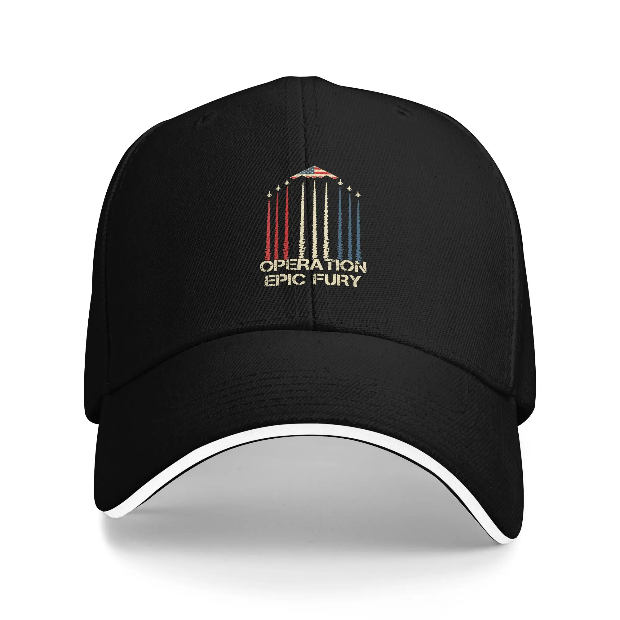 Operation Epic Fury  Baseball Cap  y2k Cool Unisex-Teens Trucker Hat Dropshipping Print Running Hippie Baseball Caps Gift Idea