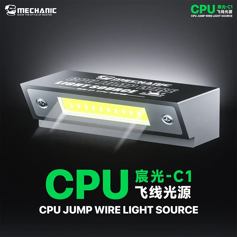 MECHANIC C1 CPU Jumper Wire Light LED Magnetic Type C for Phone Microscope Motherboard PCB Jump Wire Soldering Rework Repair