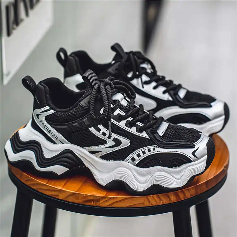 أحذية مسطحة ضخمة أحذية الكاحل أحذية بيضاء منخفضة التمهيد للرجل أحذية رياضية رياضية جميع تقنيات العلامات التجارية المدربين أحذية رياضية