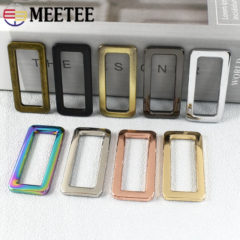 

10-100Pcs 32MM Metal Bag Ring Buckles Sewing Strap Slider Buckle Webbing Belt Clasp Backbag Loop Hangers DIY Handbag Accessories