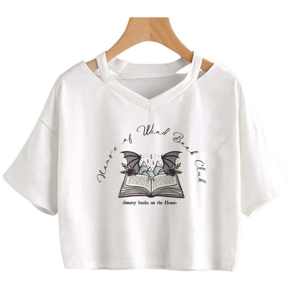 Acotar 90s hippie streetwear crop top Woman streetwear vintage goth tshirt clothing