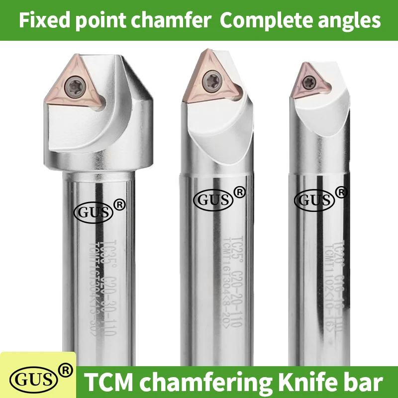 GUS TCM 45 Degree Chamfering Tool TCMT16T304 Blade Milling Cutte C20-30-110 Chamfering knife bar end mill Seismic Carving Tool