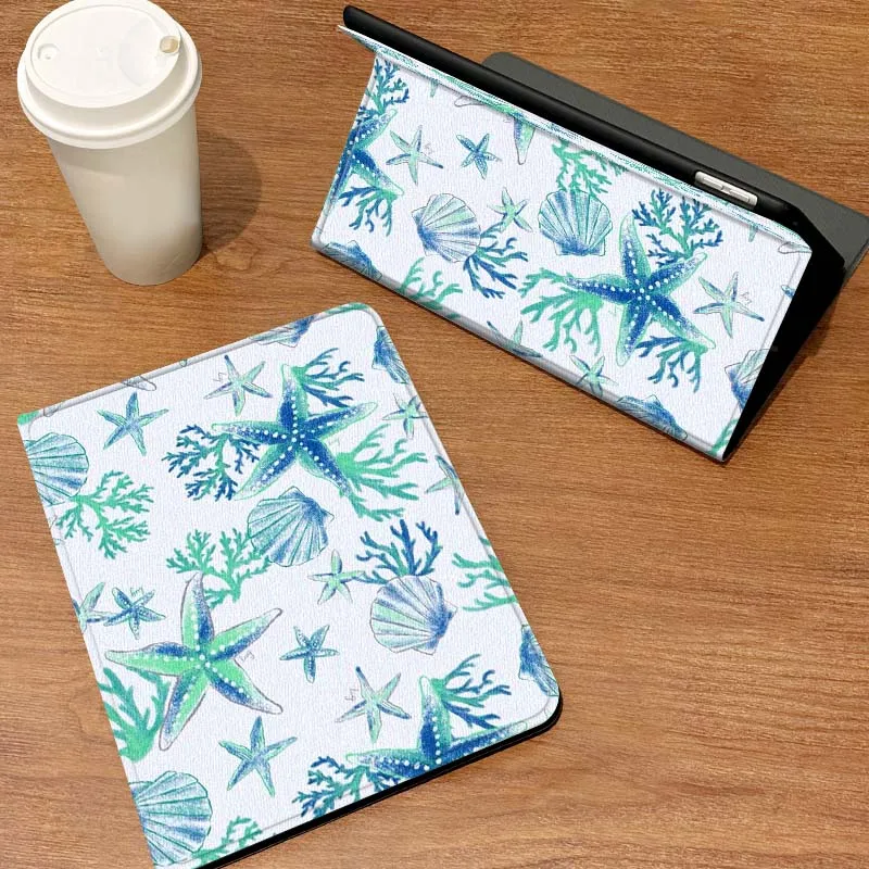 

Чехол для планшета Samsung Galaxy Tab S6 S7 S8 S9 S10 S11 FE Plus Lite с рисунком Blue Ocean Art Pattern