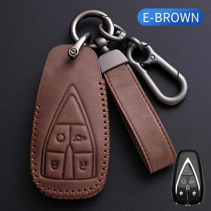 

Leather Shell Fob For Changan CS35 PLUS CS75PLUS CS55PLUS Eado UNI-T Oushang X5 X7 EV 2019 2020 Car Key Case Cover Accessories