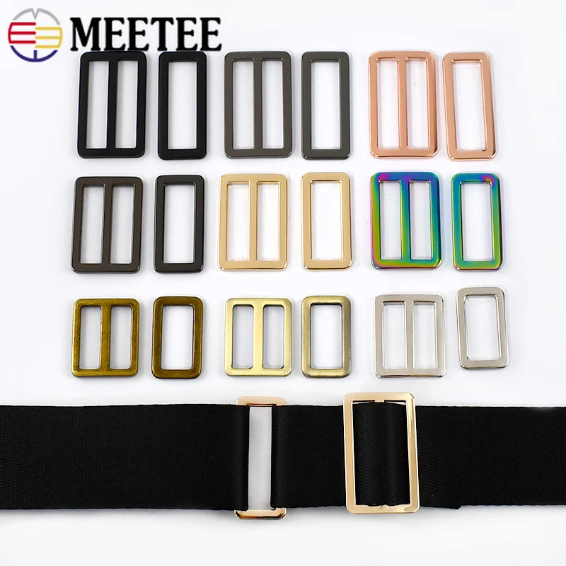 

5/10Pcs 20-50mm Metal Buckles Tri Glide Slider Clasp Webbing Adjust Ring for Keychain Pet Collar Buckle DIY Hardware Accessories
