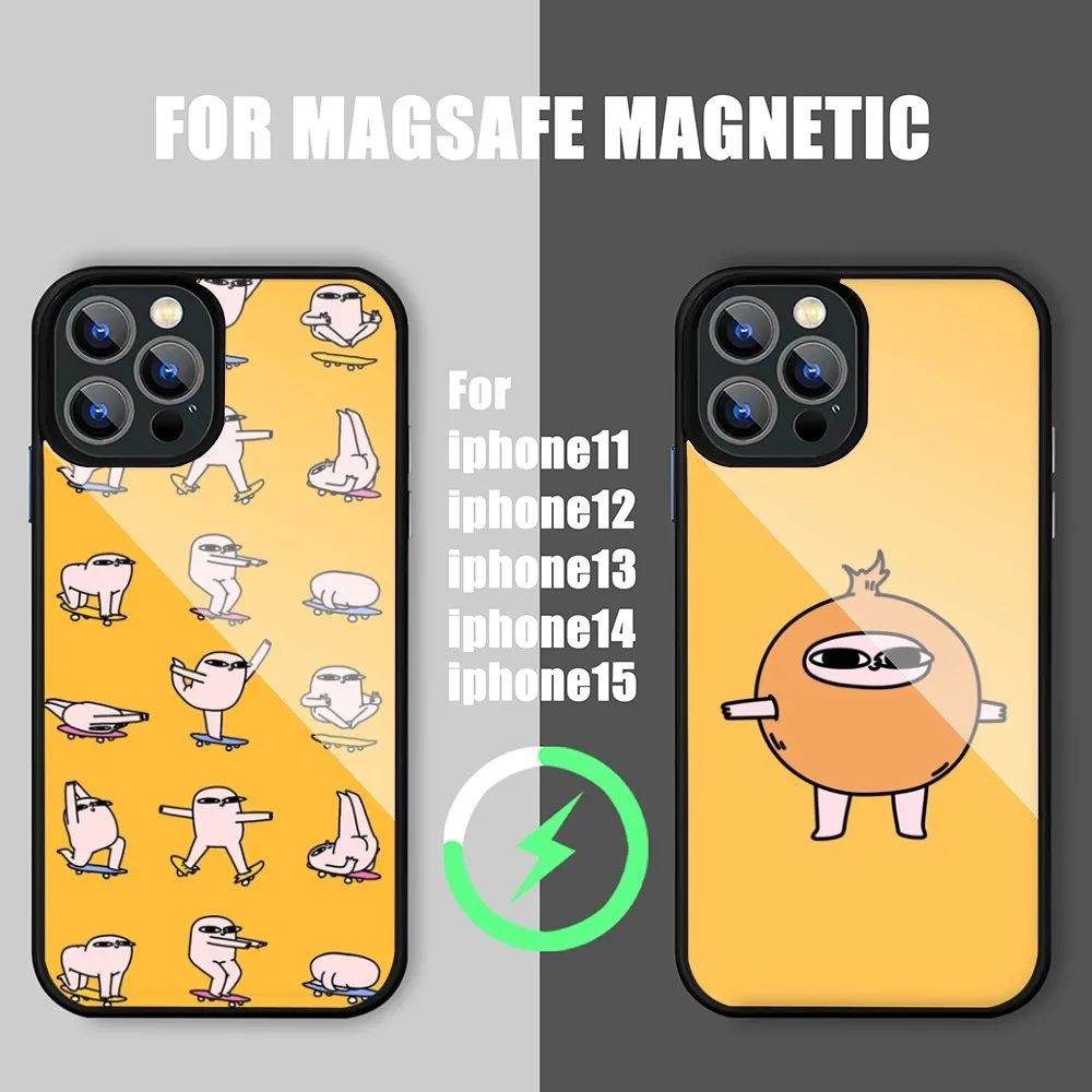 Cute Funny Cartoon ketnipz Phone Case iPhone 15 14 11 12 13 Pro Max Plus Magnetic Wireless Charge Cases Cover