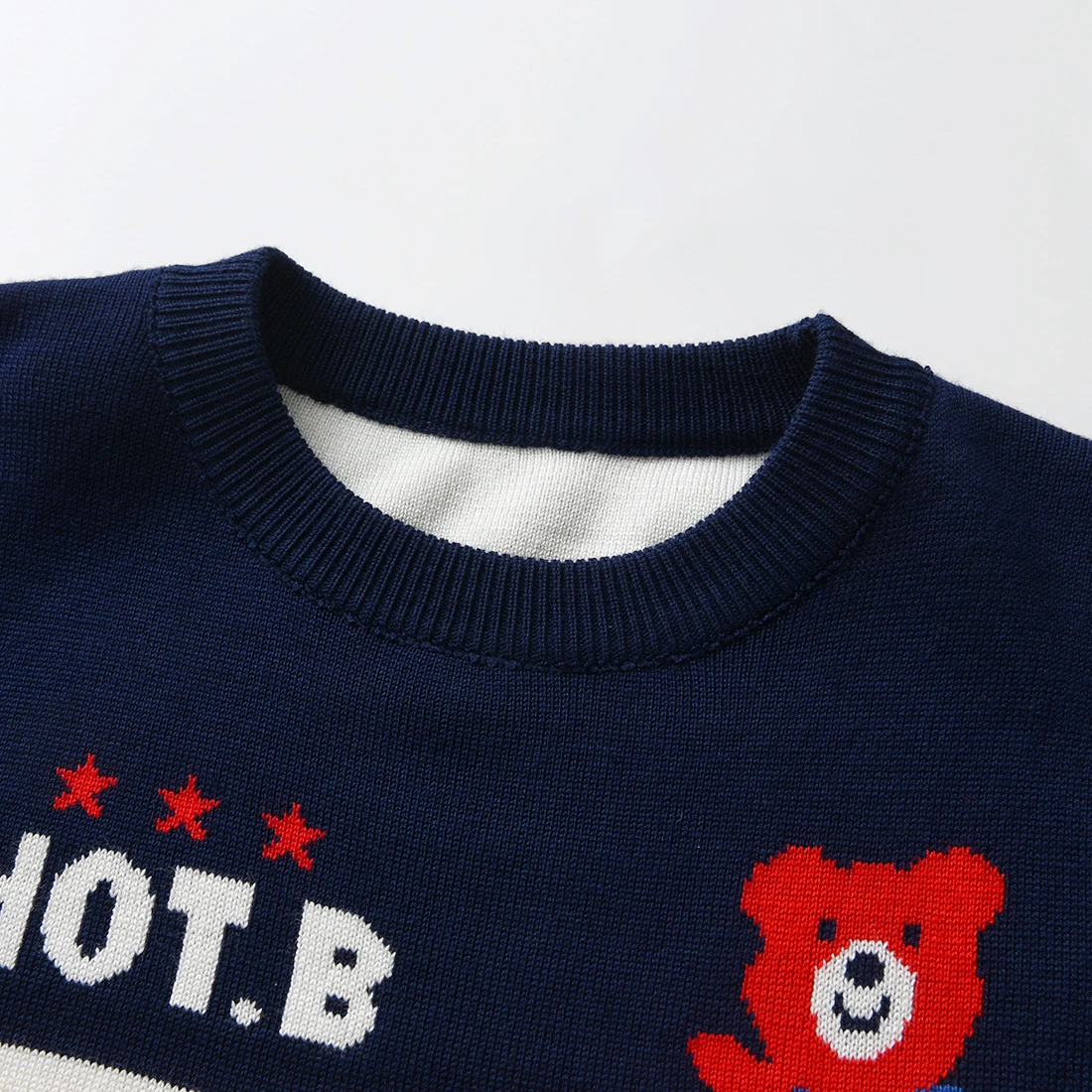Children Clothing Sweater Boys Autumn Double-layer Knitting Sweater Winter Boys Car Long Sleeve Sweater