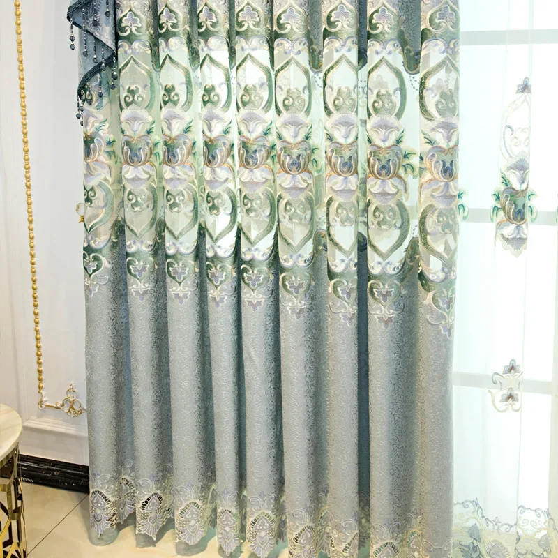 Curtains for Living Dining Room Bedroom New European French StyleChenille Window Water Wave Valance 1pc Rod Pocket