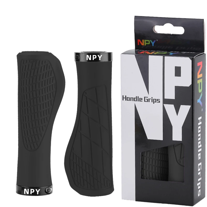 AliExpress NONE NPY Bicycle Handlebar Grip Ruber Bike Handle Bar Grips Shock Absorbing Lockable MTB Cuffs Cycling Accessories