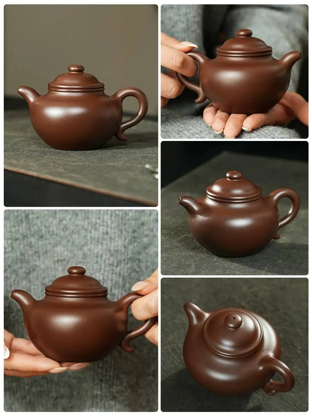 Yihu Chun High-End Yixing Teapot, Handmade By Famous Artist Ma Fangyuan, Old Purple Clay Lotus Seed Teapot 220C