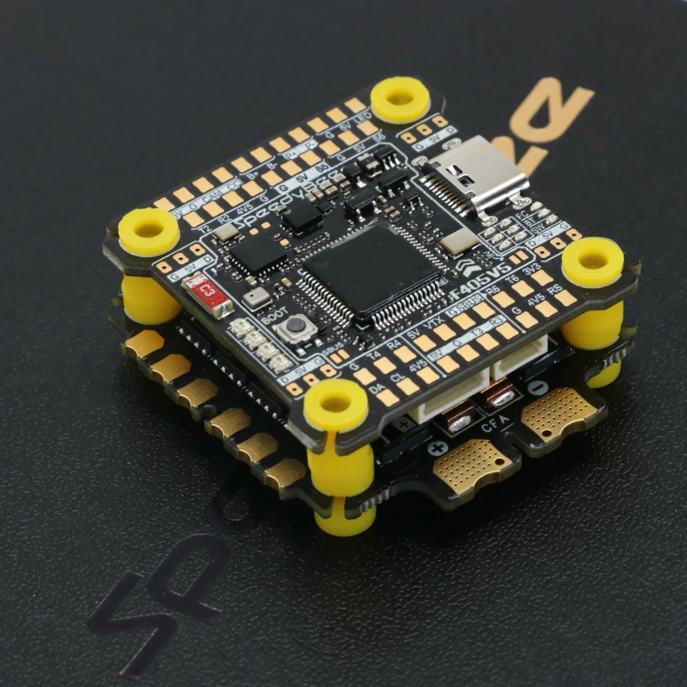 SpeedyBee F405 V5 55A Stack（Pengontrol Penerbangan Pesawat Model F405 V5 30.5×30.5mm + ESC 4-in-1 55A dengan Firmware ox32）