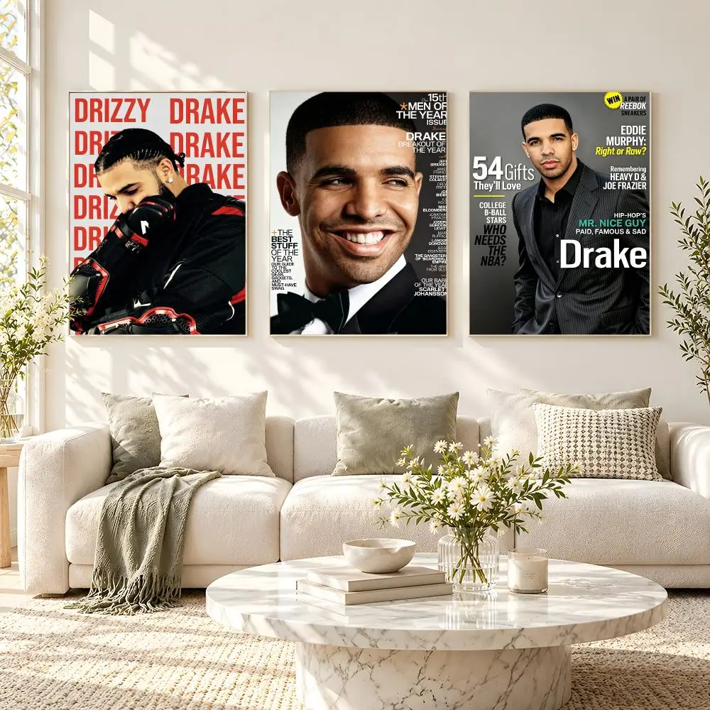 music Drake Poster Poster HD Frameless Fresh Natural Style Wall Art Home Decor For Living Room Bedroom Gift