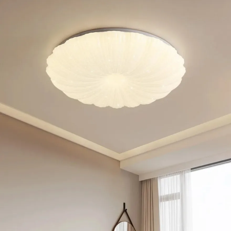 LED Ceiling Light Simple Circular Creative Shell Decoration Light Dining Room Living Room Bedroom Indoor Home Lighting Fixtures