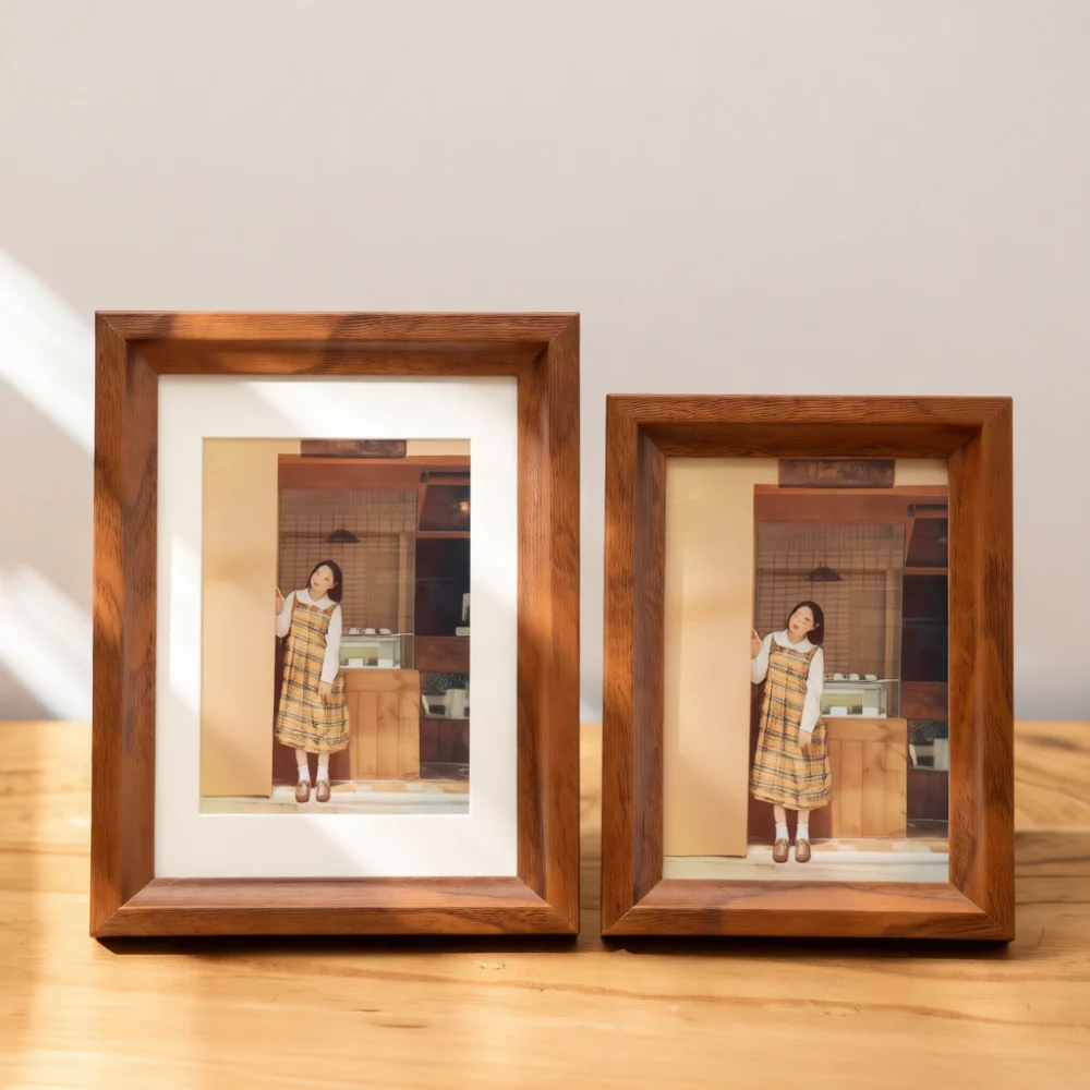 Modern Wooden Photo Frame For Tabletop Or Wall Display Minimalist Style Picture Holder For Family Photos Home Art Decor