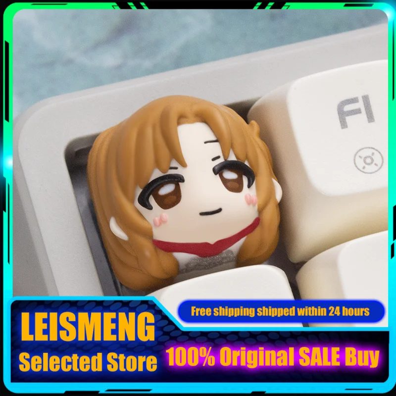 

Shining Asuna Theme Keycaps Mechanical Keyboard Resin 1pcs PC Gaming Keyboard Accessorie Collection Gift anime Keycaps