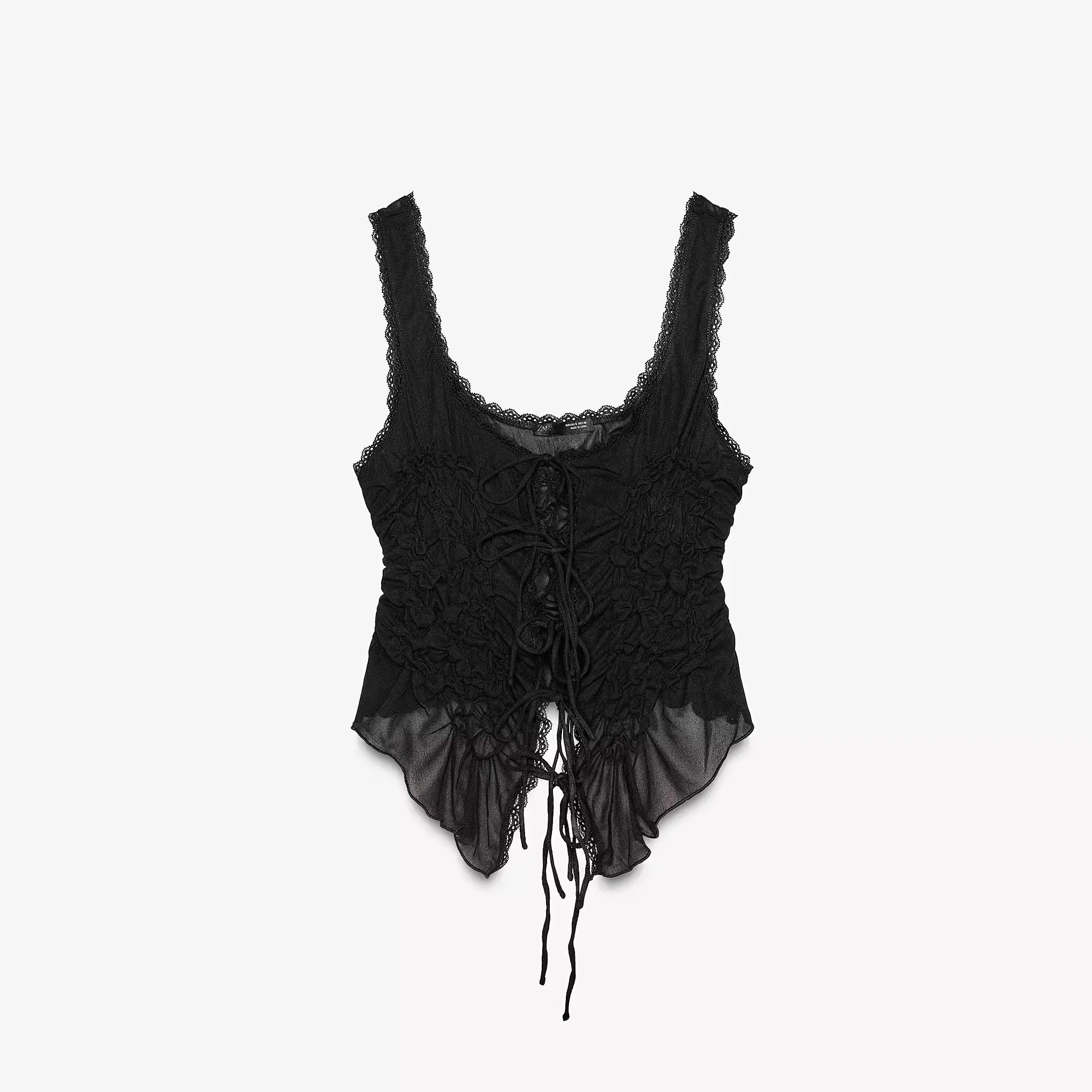 เสื้อผู้หญิงจีบแต่งปมแฟชั่น ผ้าฝ้าย 100% ใส่สบาย เหมาะสำหรับการเดินทาง ฤดูใบไม้ผลิ