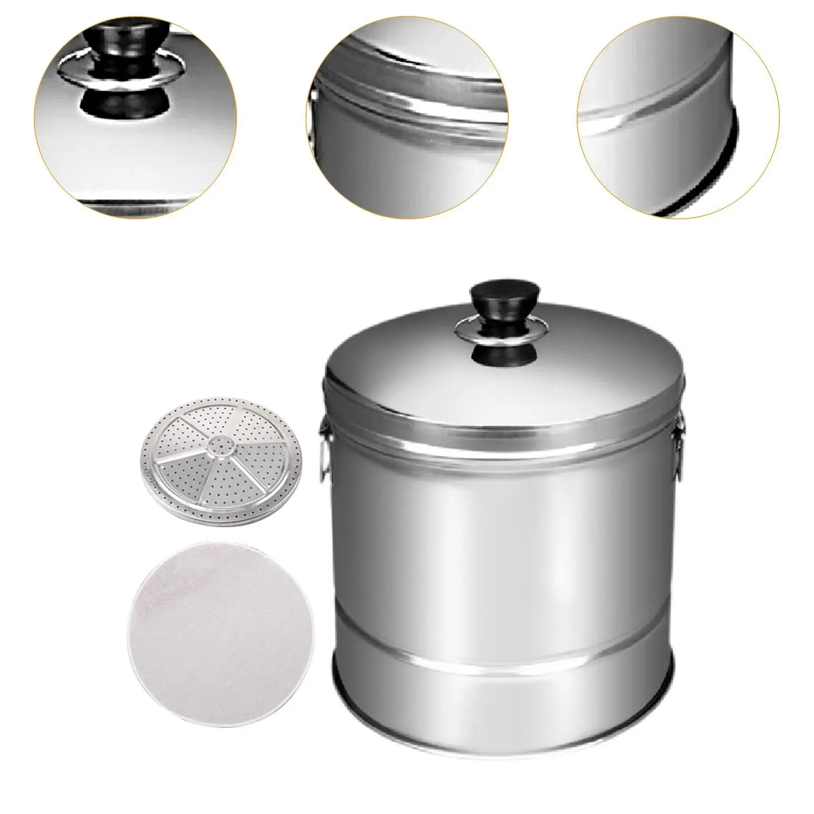 Premium Stainless Steel Rice Cooker Set with Steaming Accessories image 5