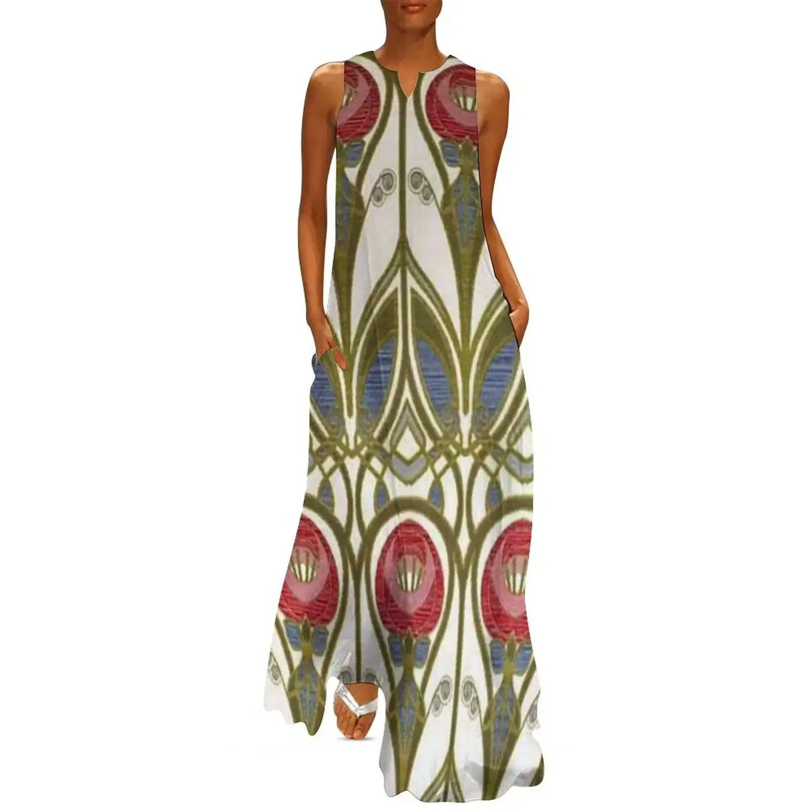 

Charles Rennie Mackintosh design Long Dress women's summer dresses 2025 summer outfits for women 2025 elegant women's sets Dress