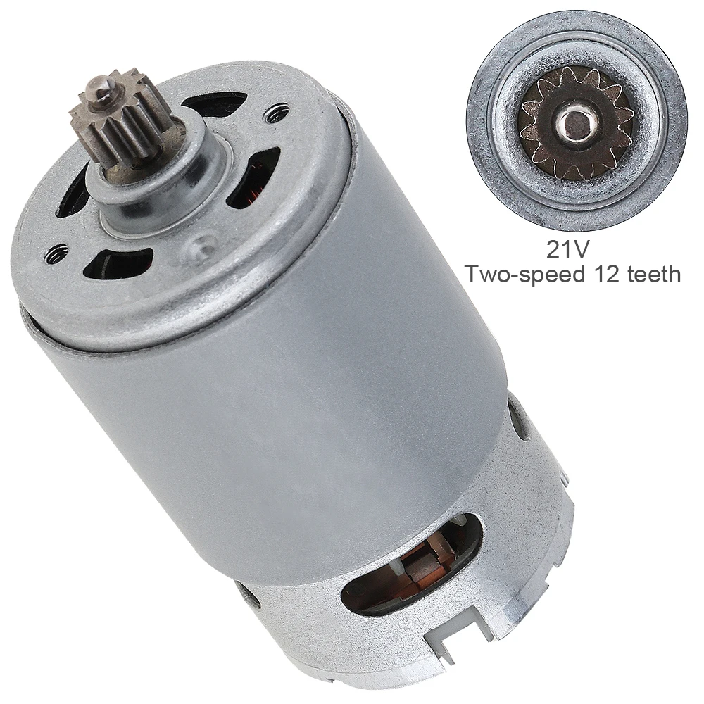 RS550 21V 12 /14 Teeth DC Motor Gear Micro Motor 29800RPM Electric Saw Motor High Torque Gear Box for Electric Drill Screwdriver